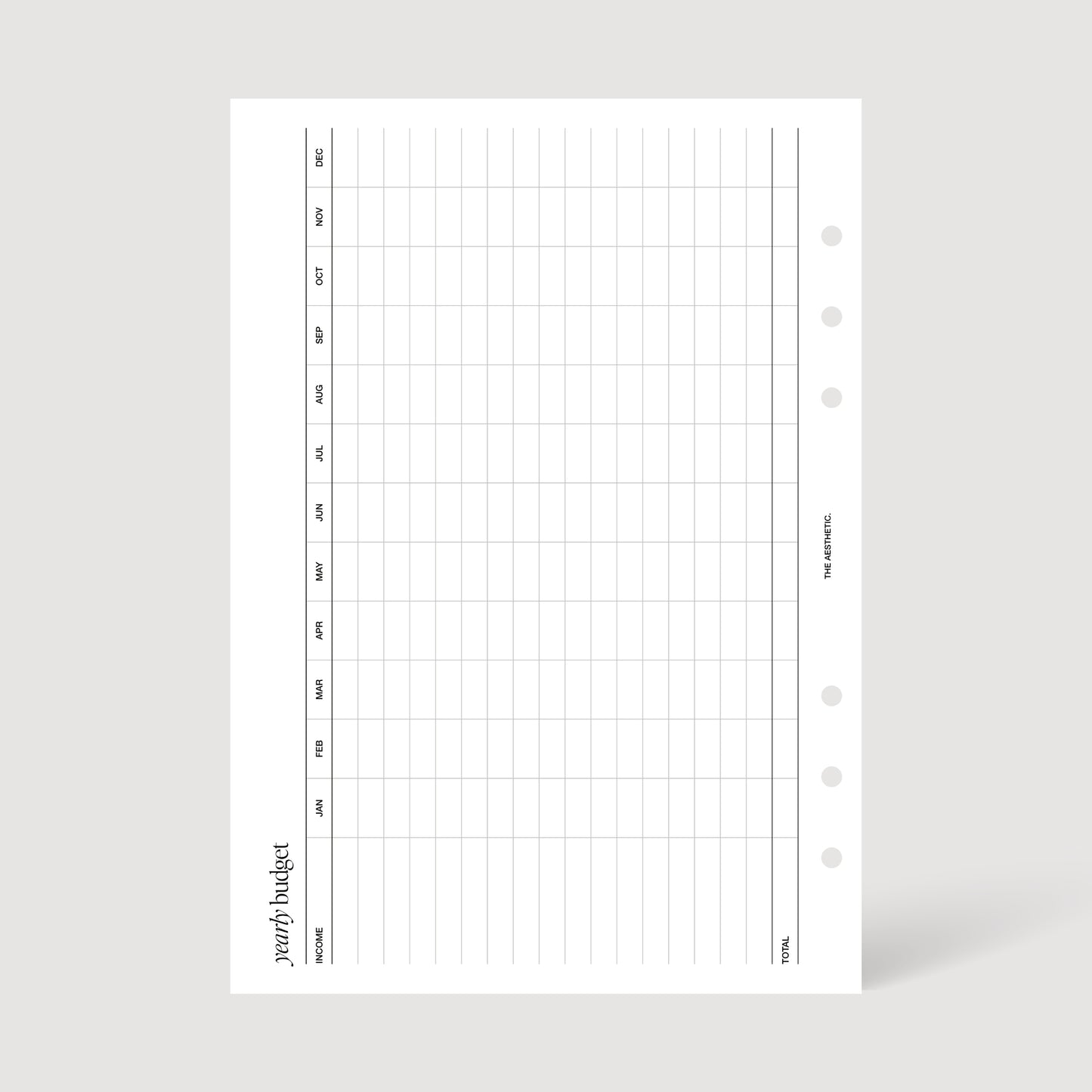 FINANCIAL PLANNER INSERTS | PRINTABLE