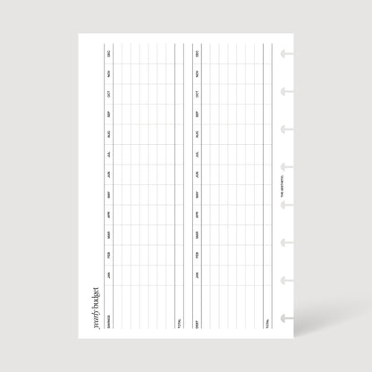 FINANCIAL PLANNER INSERTS | PRINTABLE