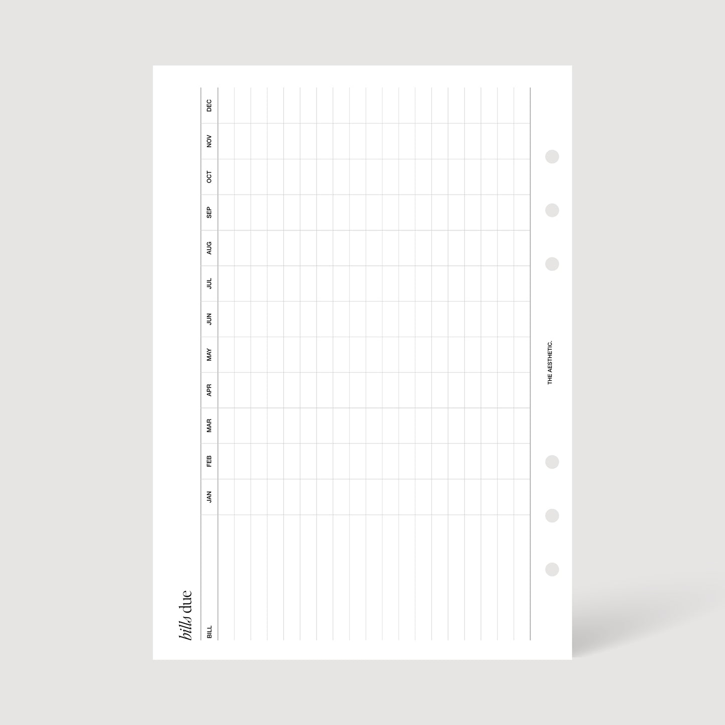 FINANCIAL PLANNER INSERTS | PRINTABLE