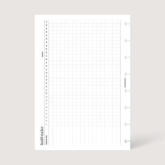 HEALTH TRACKER INSERTS | PRINTABLE