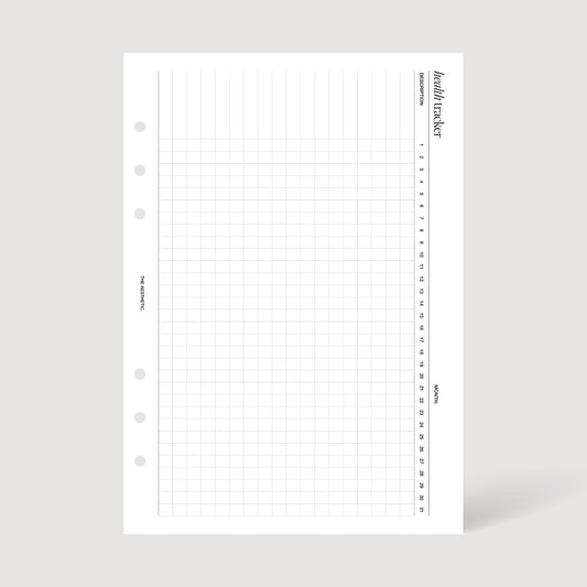 HEALTH TRACKER INSERTS | PRINTABLE