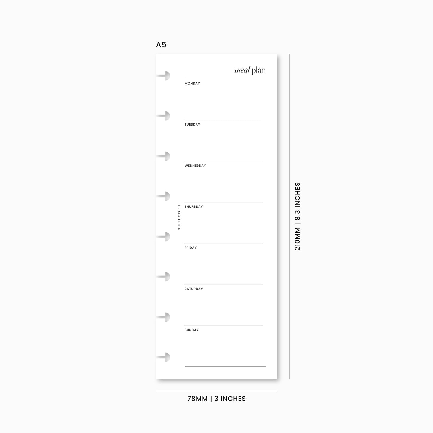 Meal Plan Skinny Inserts