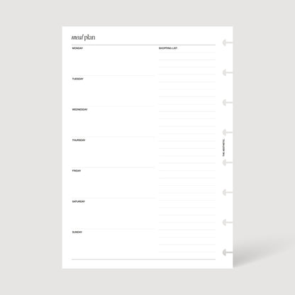 MEAL PLAN INSERTS | PRINTABLE