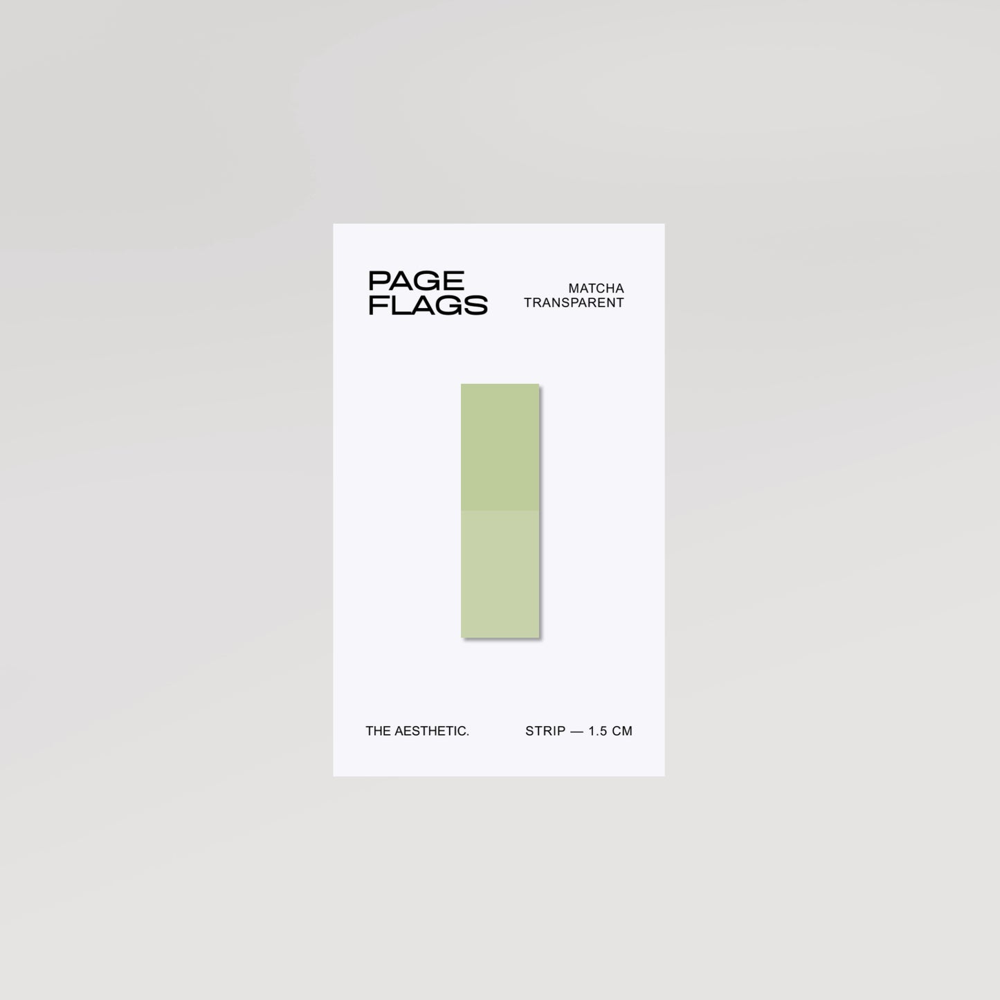 STRIP TRANSPARENT PAGE FLAGS | 1.5CM