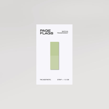STRIP TRANSPARENT PAGE FLAGS | 1.5CM
