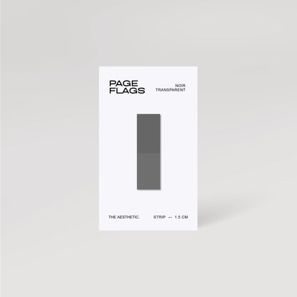 STRIP TRANSPARENT PAGE FLAGS | 1.5CM