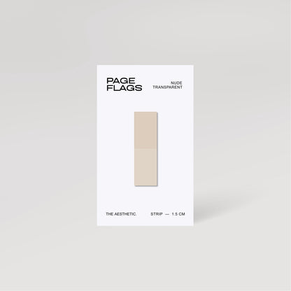 STRIP TRANSPARENT PAGE FLAGS | 1.5CM