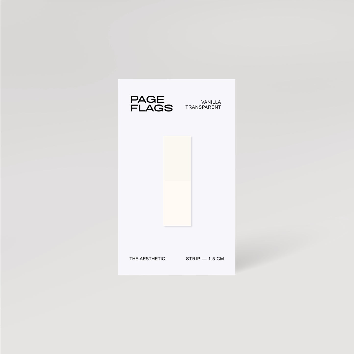 STRIP TRANSPARENT PAGE FLAGS | 1.5CM