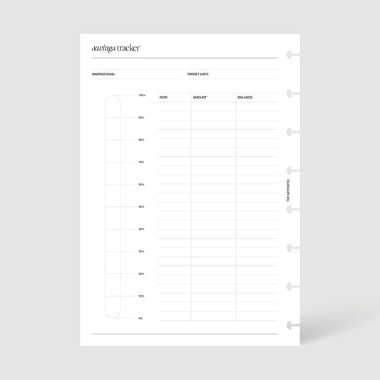 SAVINGS TRACKER INSERTS | PRINTABLE