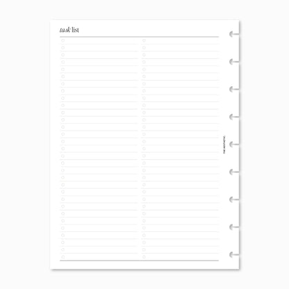 Task List Inserts