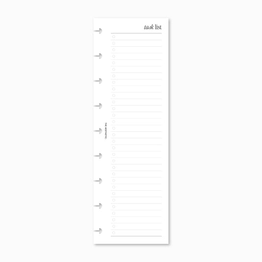 Task List Skinny Inserts