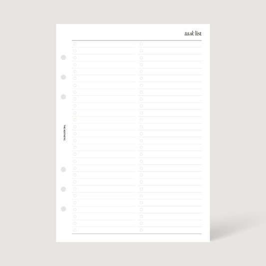 TASK LIST INSERTS | PRINTABLE