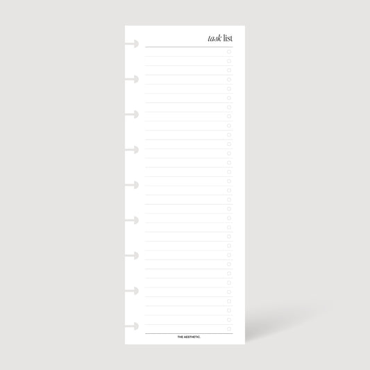 TASK LIST SKINNY INSERTS