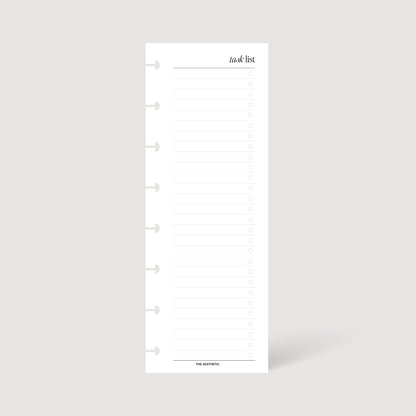 TASK LIST SKINNY INSERTS | PRINTABLE