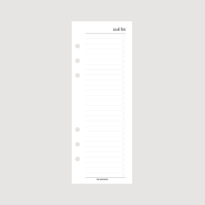 TASK LIST SKINNY INSERTS | PRINTABLE