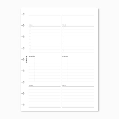 Undated Daily Planner Inserts | 2DOP