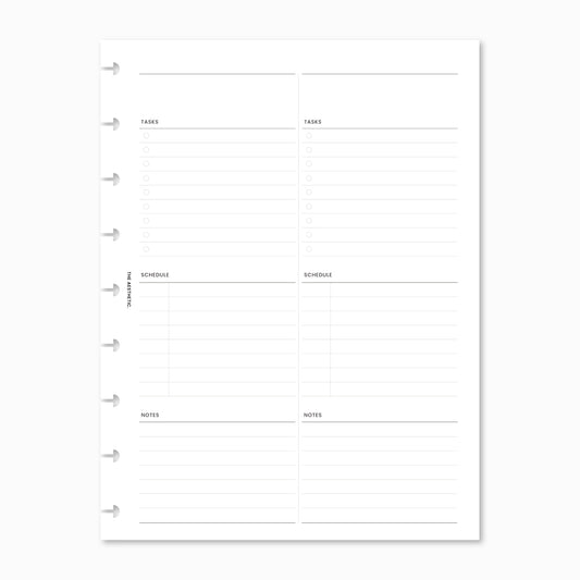 Undated Daily Planner Inserts | 2DOP