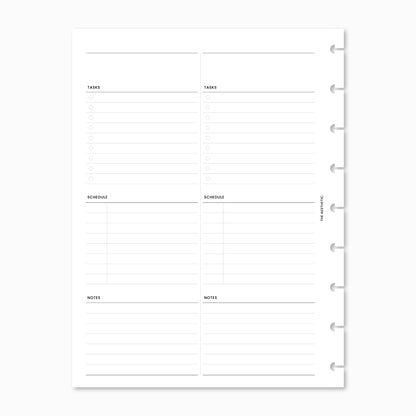 Undated Daily Planner Inserts | 2DOP