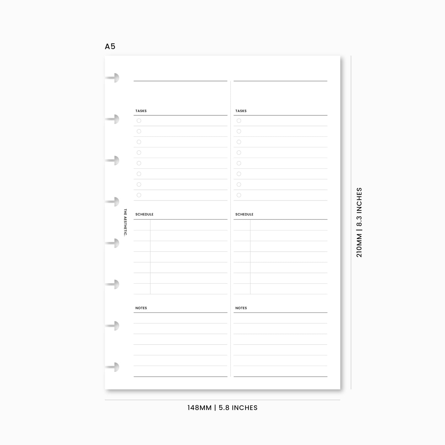 Undated Daily Planner Inserts | 2DOP