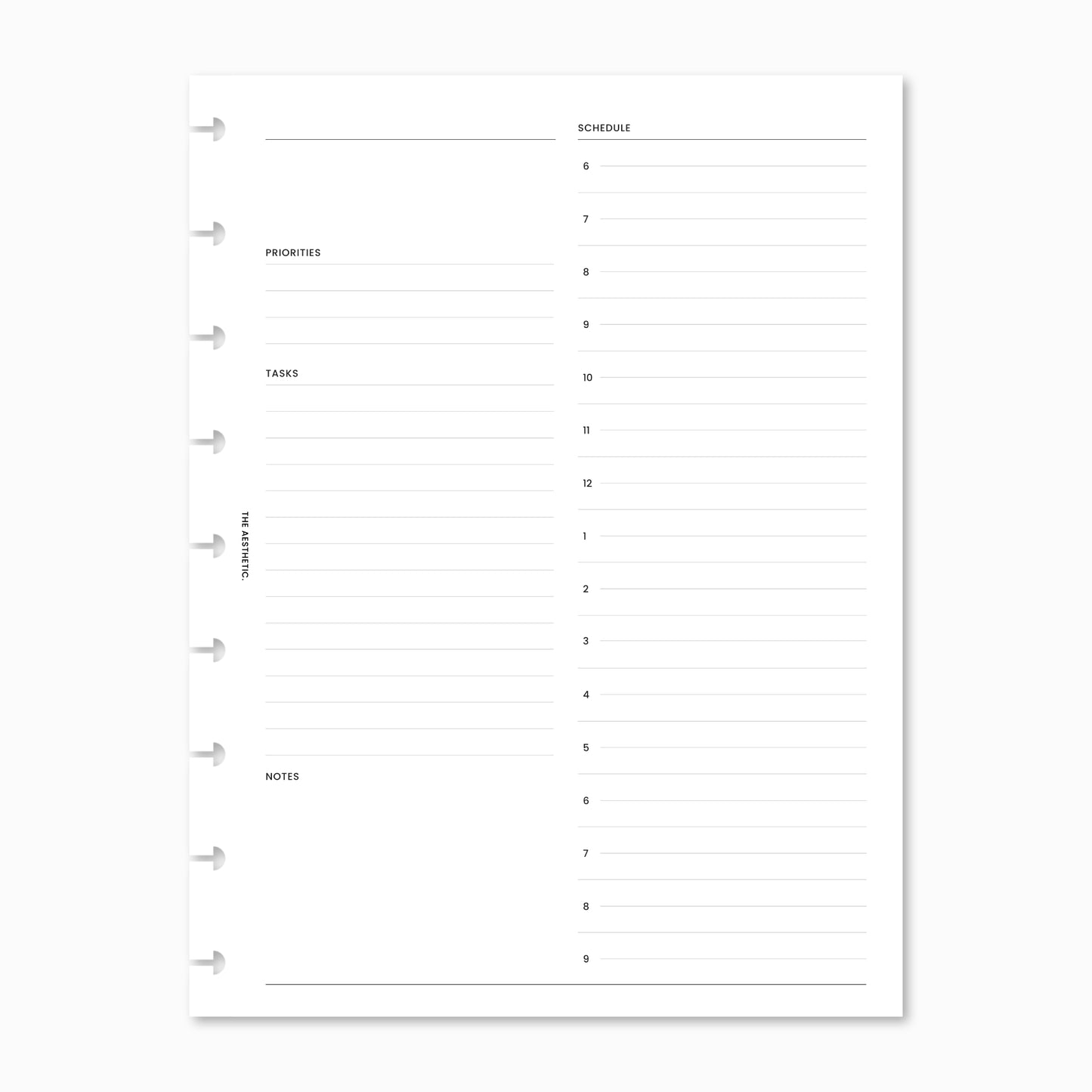 Undated Daily Planner Inserts | DO1P