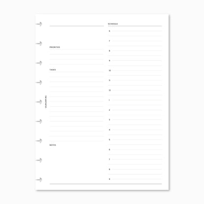 Undated Daily Planner Inserts | DO1P