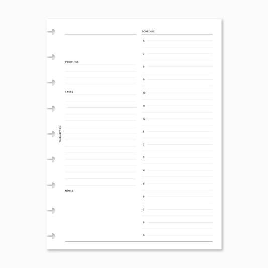 Undated Daily Planner Inserts | DO1P